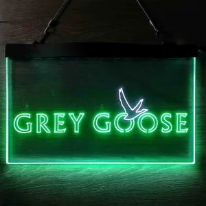 Grey Goose Bird Neon-Like LED Sign