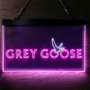 Grey Goose Bird Neon-Like LED Sign