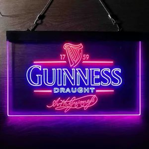 Guinness Draught Arthur Guinness Neon-Like LED Sign