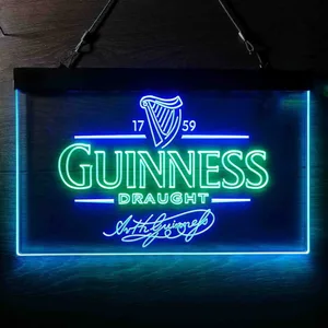 Guinness Draught Arthur Guinness Neon-Like LED Sign