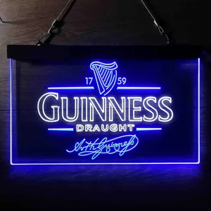 Guinness Draught Arthur Guinness Neon-Like LED Sign