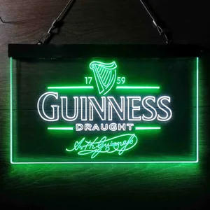 Guinness Draught Arthur Guinness Neon-Like LED Sign