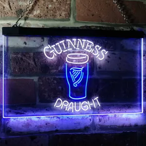 Guinness Draught Glass Neon-Like LED Sign