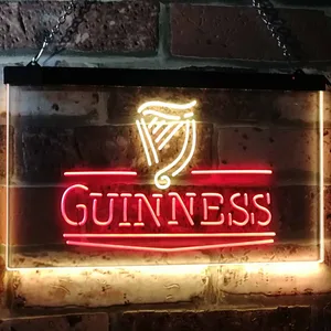 Guinness Logo 2 Neon-Like LED Sign