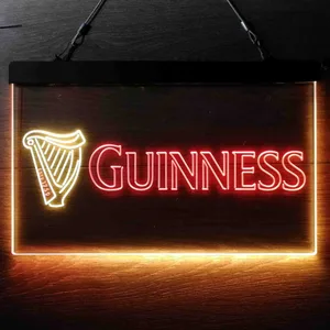 Guinness Logo Neon-Like LED Sign