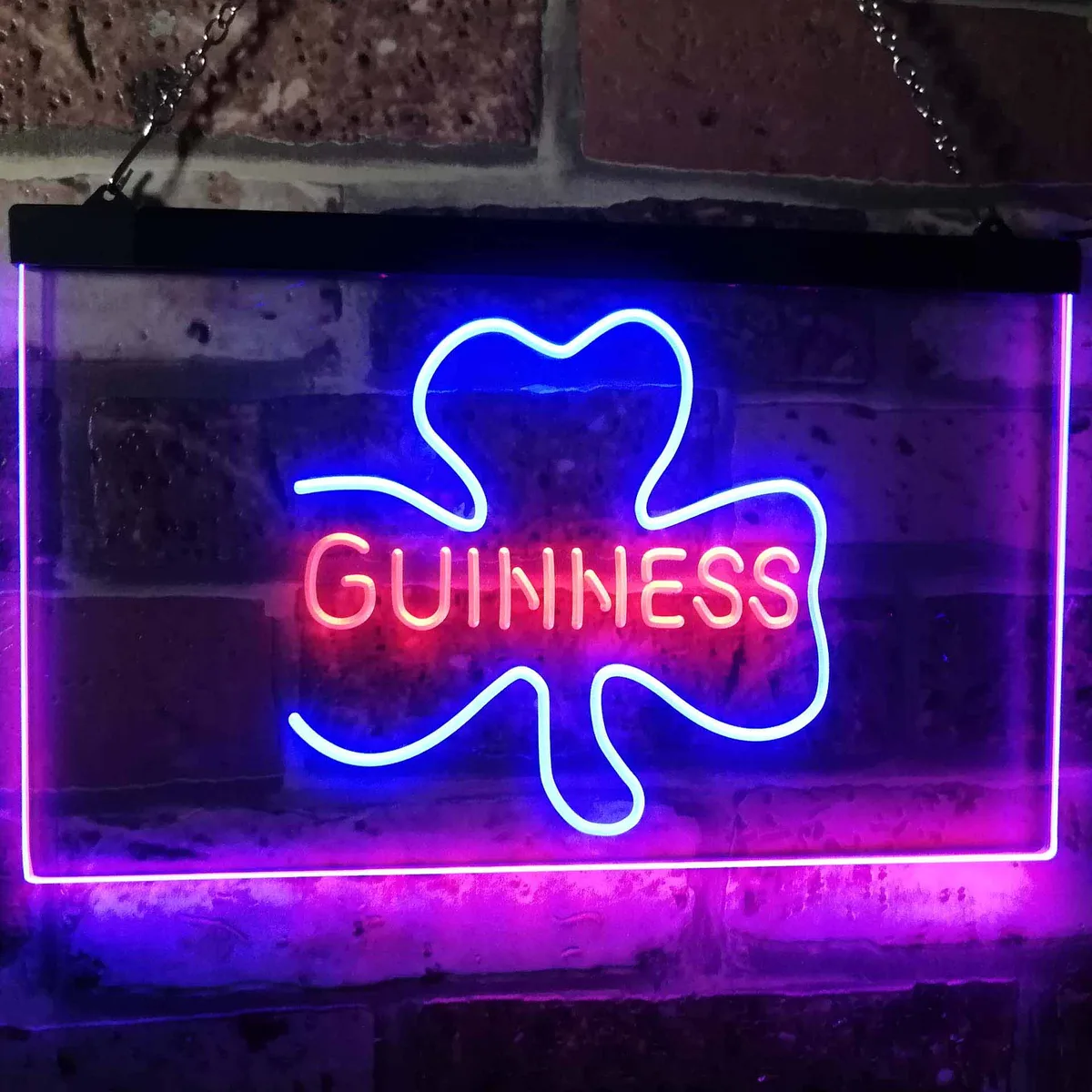 Guinness Shamrock Neon-Like LED Sign