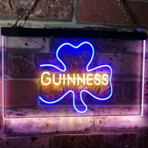 Guinness Shamrock Neon-Like LED Sign
