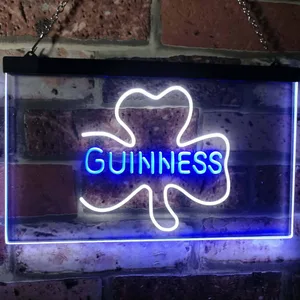 Guinness Shamrock Neon-Like LED Sign