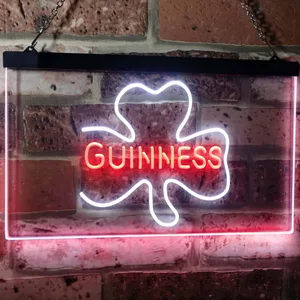 Guinness Shamrock Neon-Like LED Sign