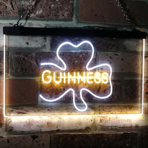 Guinness Shamrock Neon-Like LED Sign