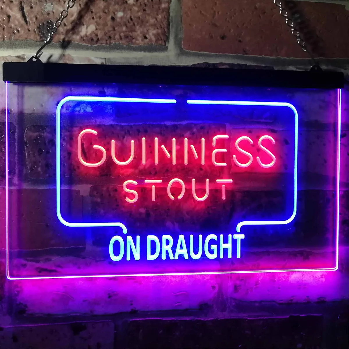 Guinness Stout On Draught Neon-Like LED Sign