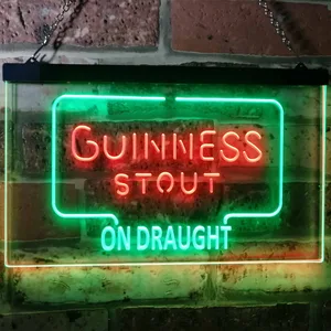 Guinness Stout On Draught Neon-Like LED Sign
