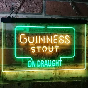 Guinness Stout On Draught Neon-Like LED Sign