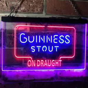 Guinness Stout On Draught Neon-Like LED Sign