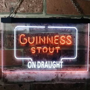 Guinness Stout On Draught Neon-Like LED Sign