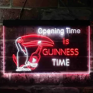 Guinness Toucan Bottle Neon-Like LED Sign