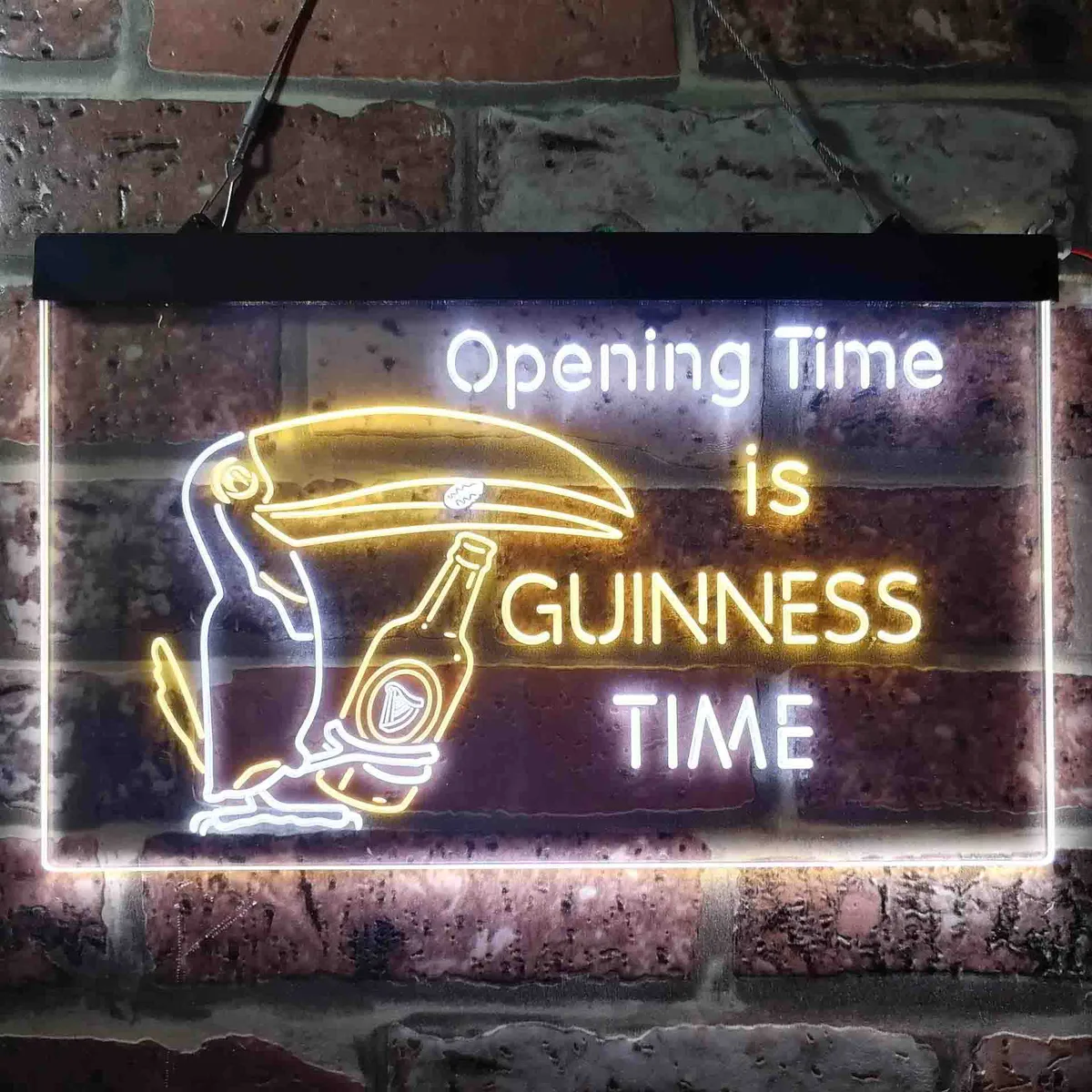 Guinness Toucan Bottle Neon-Like LED Sign | SafeSpecial - LED Neon