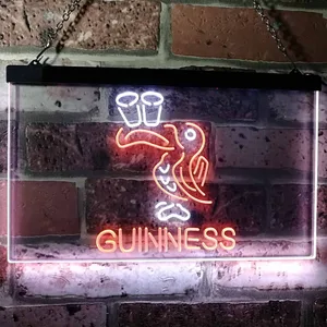 Guinness Toucan Glasses Neon-Like LED Sign