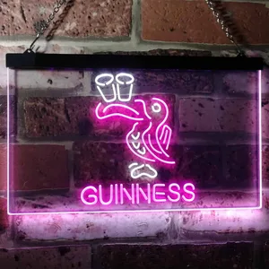 Guinness Toucan Glasses Neon-Like LED Sign