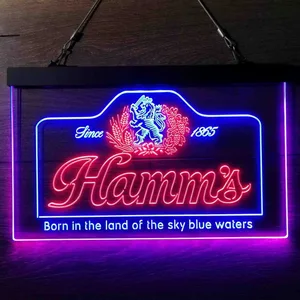 Hamm's 1865 Born in the land of sky blue waters Neon-Like LED Sign