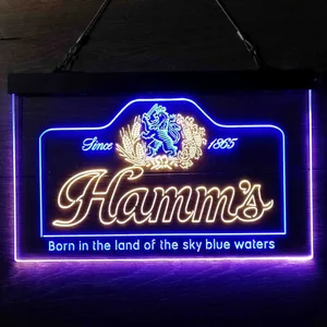 Hamm's 1865 Born in the land of sky blue waters Neon-Like LED Sign
