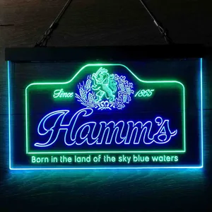 Hamm's 1865 Born in the land of sky blue waters Neon-Like LED Sign