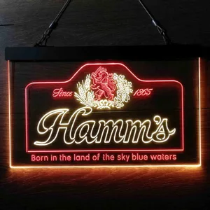 Hamm's 1865 Born in the land of sky blue waters Neon-Like LED Sign
