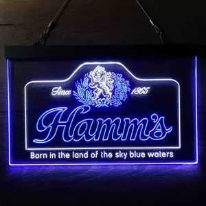 Hamm's 1865 Born in the land of sky blue waters Neon-Like LED Sign