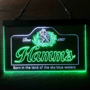 Hamm's 1865 Born in the land of sky blue waters Neon-Like LED Sign