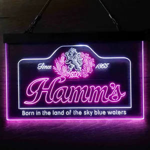 Hamm's 1865 Born in the land of sky blue waters Neon-Like LED Sign