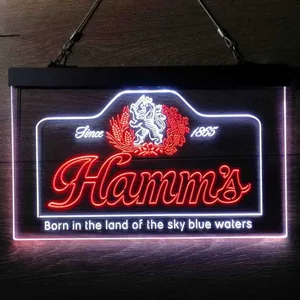 Hamm's 1865 Born in the land of sky blue waters Neon-Like LED Sign