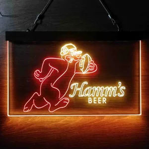 Hamm's Bear Rugby Neon-Like LED Sign