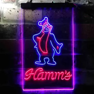 Hamm's Bear Standing Neon-Like LED Sign