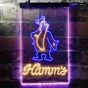 Hamm's Bear Standing Neon-Like LED Sign