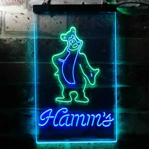 Hamm's Bear Standing Neon-Like LED Sign