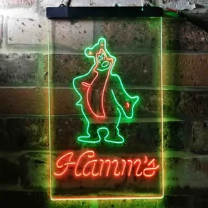 Hamm's Bear Standing Neon-Like LED Sign