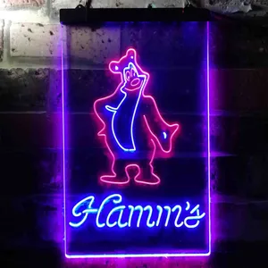 Hamm's Bear Standing Neon-Like LED Sign