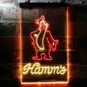 Hamm's Bear Standing Neon-Like LED Sign