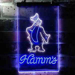 Hamm's Bear Standing Neon-Like LED Sign