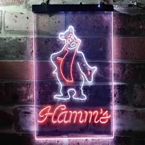 Hamm's Bear Standing Neon-Like LED Sign