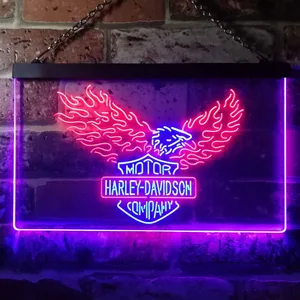 Harley Davidson Eagle 3 Neon-Like LED Sign