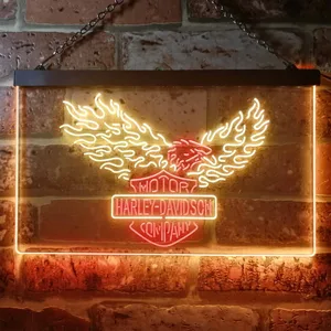 Harley Davidson Eagle 3 Neon-Like LED Sign