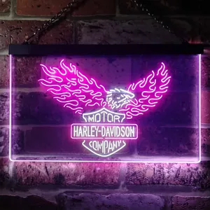 Harley Davidson Eagle 3 Neon-Like LED Sign