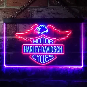 Harley Davidson Eagle Neon-Like LED Sign