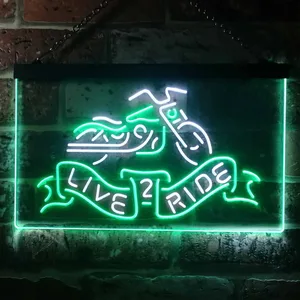 Harley Davidson Live 2 Ride Bike Neon-Like LED Sign
