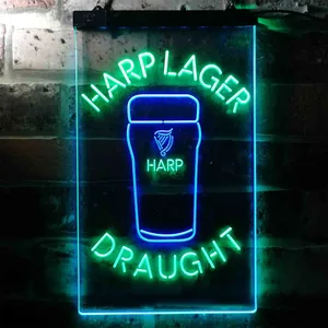 Harp Draught Neon-Like LED Sign