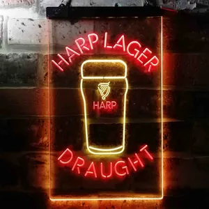 Harp Draught Neon-Like LED Sign