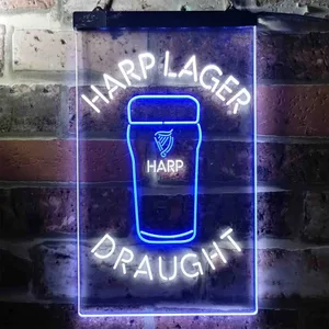 Harp Draught Neon-Like LED Sign
