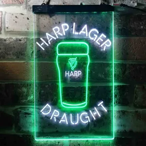 Harp Draught Neon-Like LED Sign