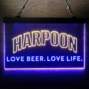 Harpoon Love Beer. Love Life. Neon-Like LED Sign